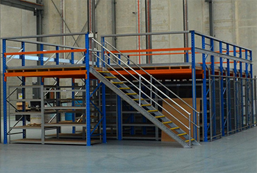 Mezzanine shelving